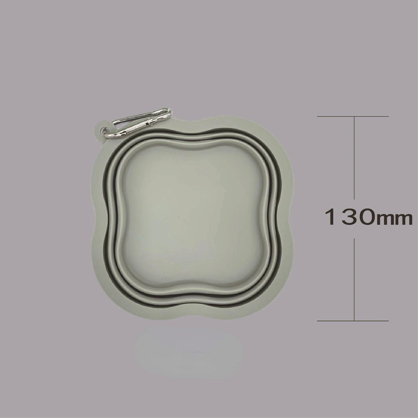

Portable Clover Shaped Pet Bowl Collapsible Silicone Non Toxic Dog Cat Feeder Outdoor Travel Supplies