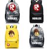 Roblox Pattern Kids Schoolbag Backpack With Starry Background And Large Capacity