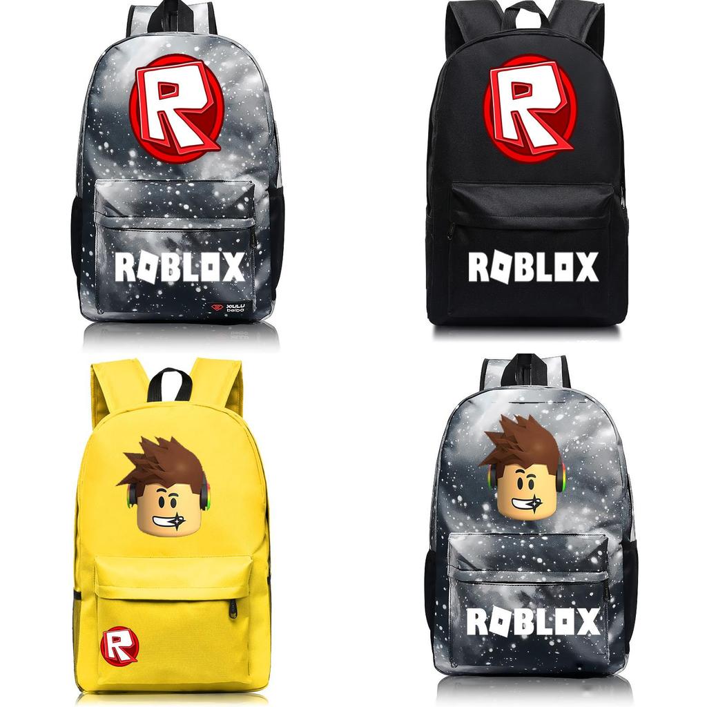 Roblox Pattern Kids Schoolbag Backpack With Starry Background And Large Capacity