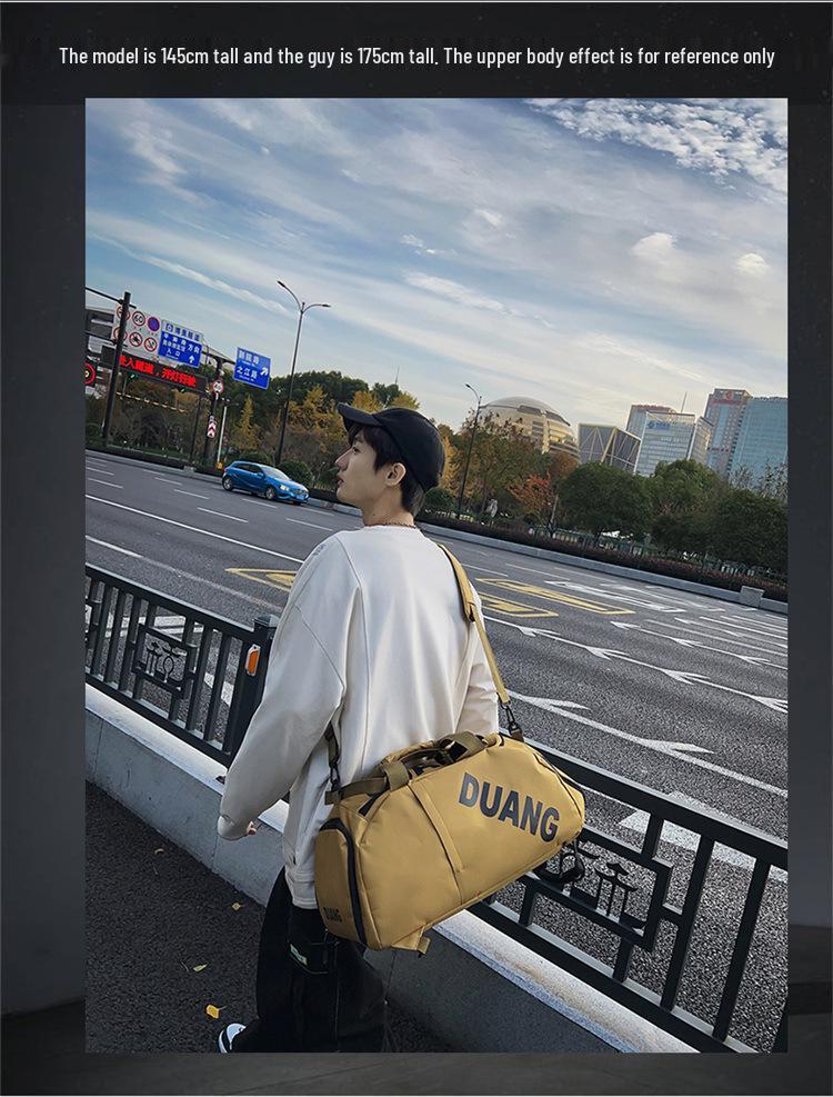 Tide Men's Large Capacity Sports Fitness Backpack with Dry/Wet Separation for Travel, Short Trips, Business, and Swimming.