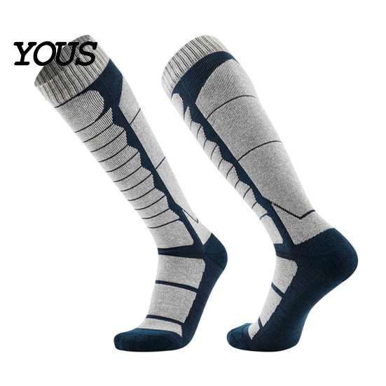 Thermal Socks for Camping Unisex Cotton Ski Women Men, Snowboard Socks, Non Slip Outdoor Winter Sports Cuff Warm Skiing Snowboarding Hiking