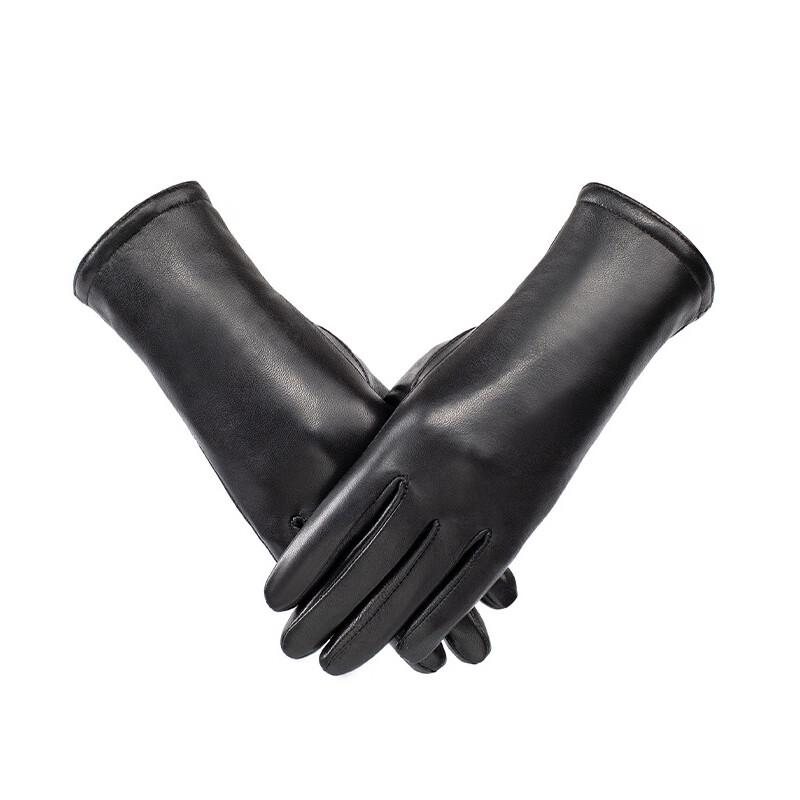 Tri-polar Women's Winter Leather Gloves