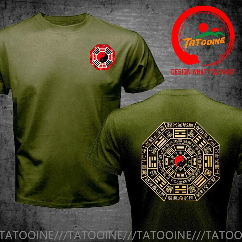 Funny Design Tai Chi Yin Yang Bagua Shirt Unisex Fashion Trendy Casual Clothing Stylish Tops Tee Shirt Leisure Tshirt Unisexs Tshir