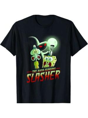 SpongeBobs SquarePantss Straszna koszulka Hash Slinging Slasher