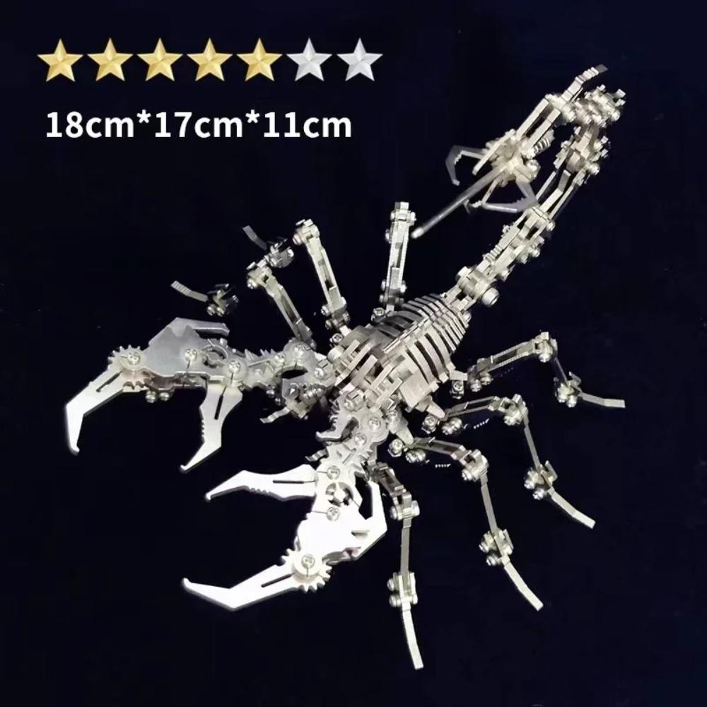 Mechanical Tyrannosaurus Rex, Cobra, Tiger, Scorpion King, Praying Mantis, Hell level 3D Metal Puzzle Model, High difficulty Toy