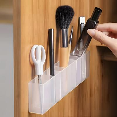 Praktický a stylový organizér na make-up s funkcí pro montáž na stěnu a stolní organizér pro snadný přístup a skladování