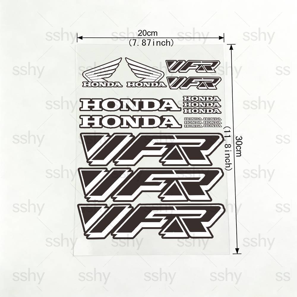 For HONDA VFR 18 colors Reflective motorcycle stickers, 3M safety warning at night in the dark scooter helmets