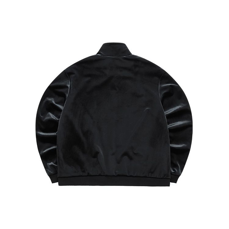 FILA Valentines Day Series Sports Casual Knitted Long Sleeve Stand Collar Jacket Women Jacket Black F11W218506F-BK