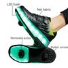 LED Lights Kids Roller Skate Shoes Deformation Boys Girls Sneakers With 2 Wheels Sport Outdoor Parkour Children Adults Sneaker
