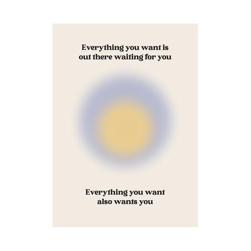 Закон притяжения принт в стиле бохо художественная цитата проявление холст плакат — фото 7