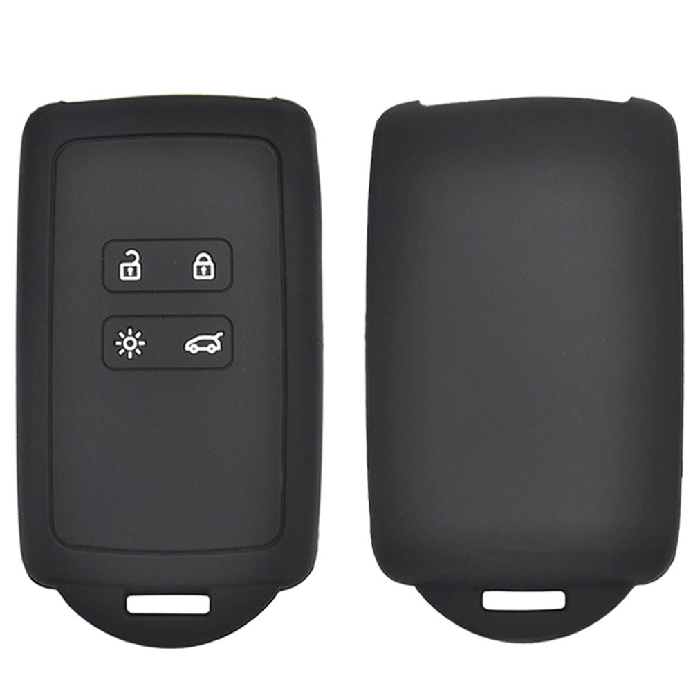 Silikonnyckelfodral med 4 knappar för 16 Renault Koleos Kadjar Captur Fob Cover
