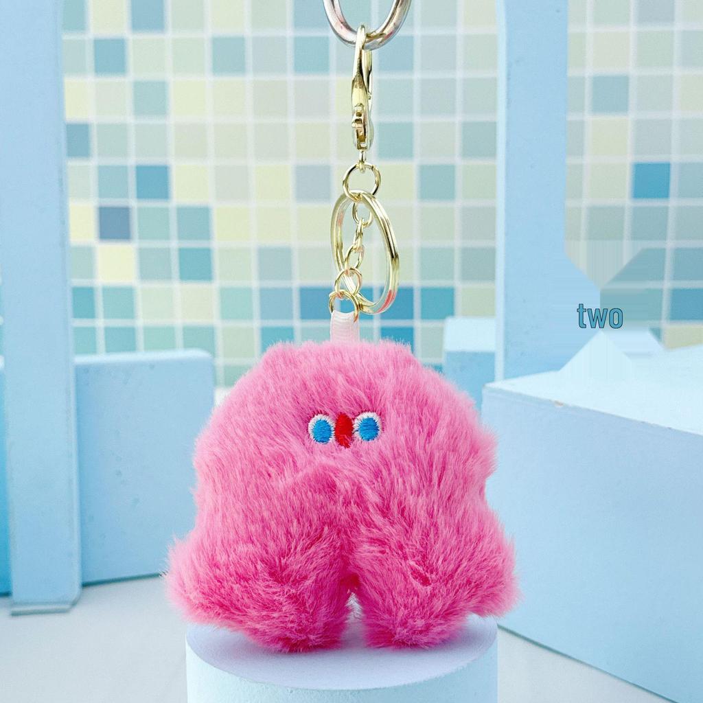Cute Plush Doll Keychain Pendant - Pink, Clumsy Style