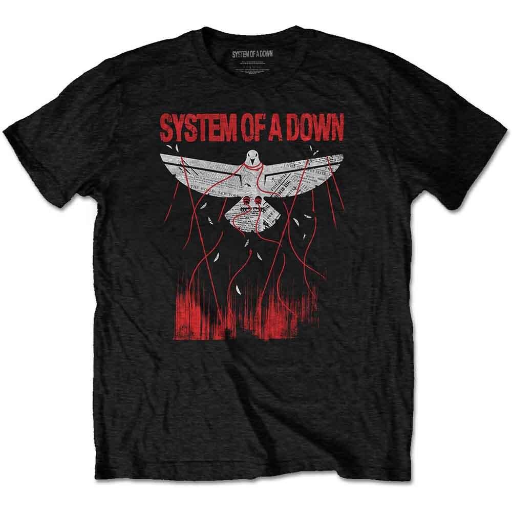 System Of A Down Dove Overcome T-Shirt Black New Unisex T-Shirt S