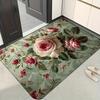 1PC Sunflower Pattern Kitchen Rugs Non-Slip Home Door Mats Pop design Bathroom Rugs Bath Mat Carpet for Home Sink Laundry Decor