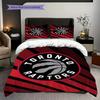 Set da tre pezzi Spirit del Basket Toronto Raptors(1 * copripiumino + 2 * federa, senza nucleo)Set biancheria da letto Copripiumino e federa