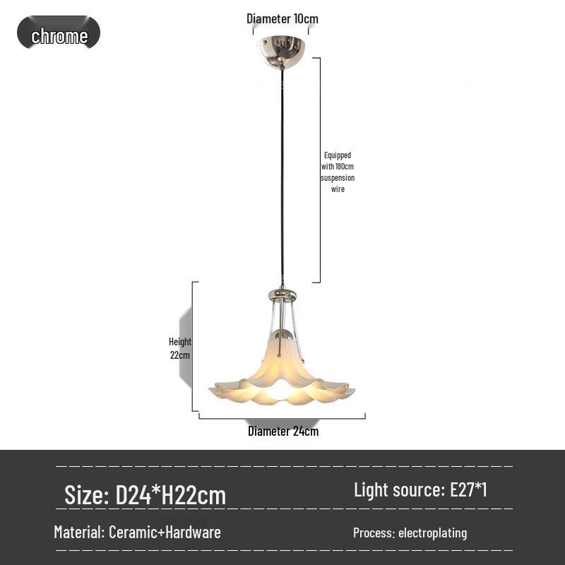 

Magnolia Ceramic Pendant Light - Bauhaus Luxury for Coffee Shops, Restaurants, Bars, and Bedrooms Without Light Source