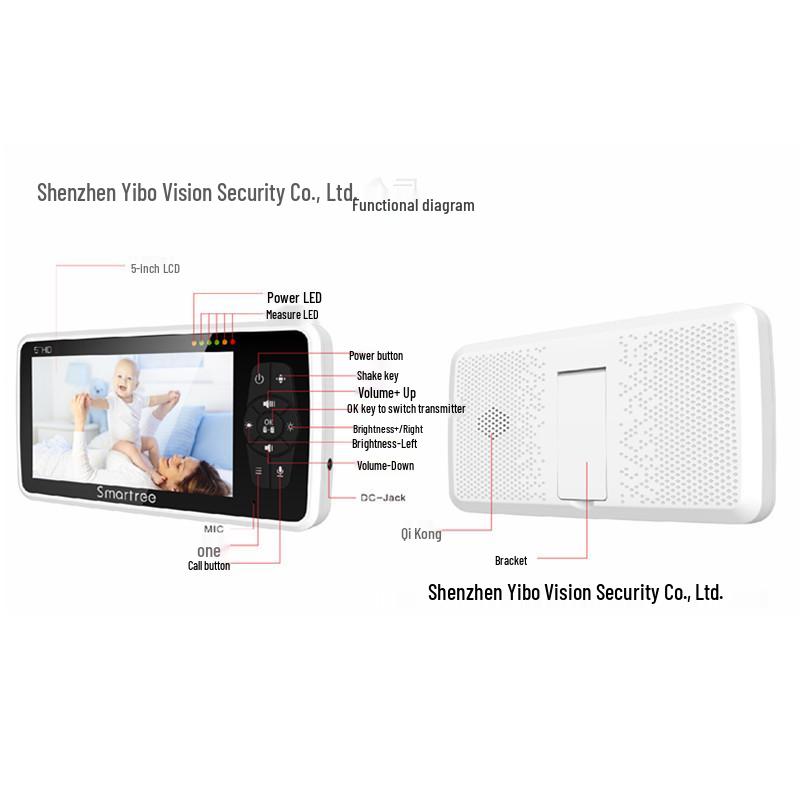 5-inch HD Wireless Pan-Tilt Baby Monitor