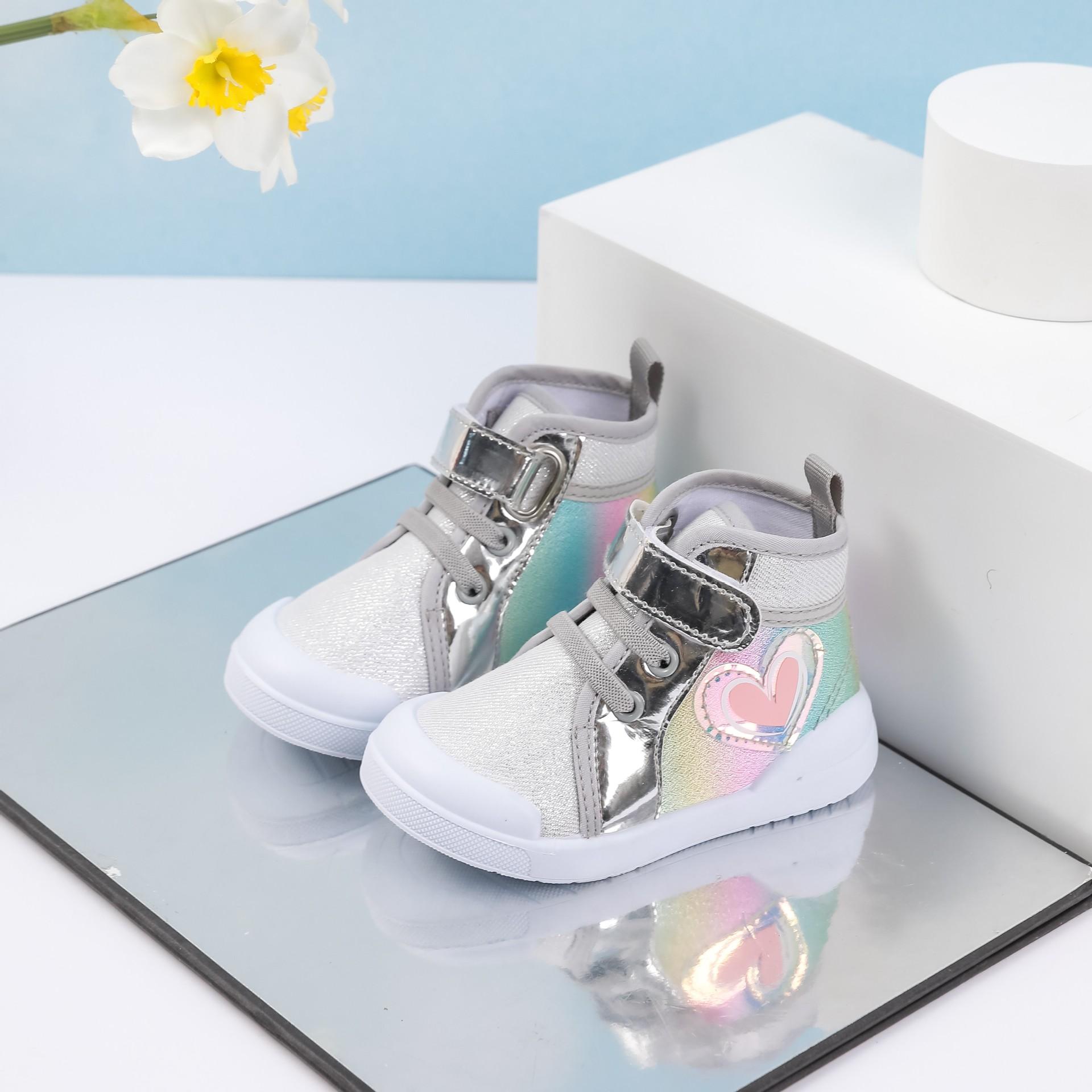 

Casual Shoes, Girls Shoes, Cute Shoes, Anti-slip Casual Sneakers, Sports Shoes 26 срібний
