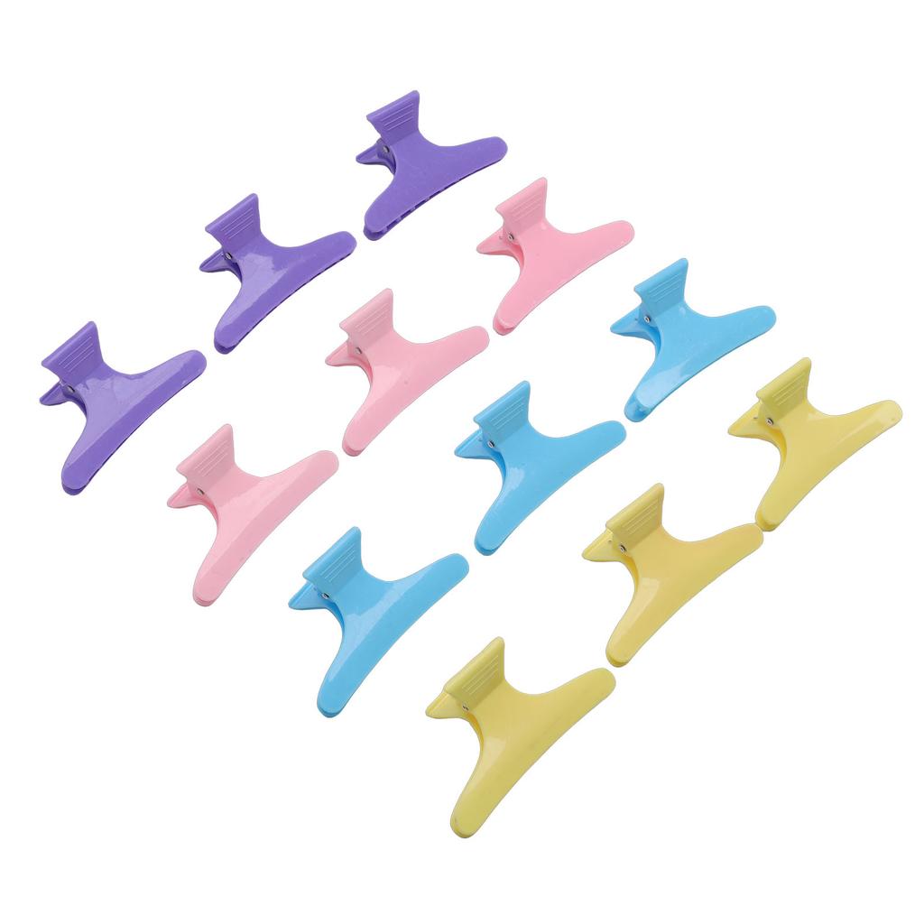 Hair Clips for Styling Sectioning Cutting Coloring Hair Claw Clips Clamps with Fixed Teeth 3.2 Inch 24 Pieces