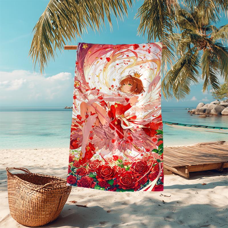 1Pc Magical Fairy Princess Beach Towel Microfiber Beach Towel Thin Absorbent For Beach Swimming Yoga Bath Sports 0917231