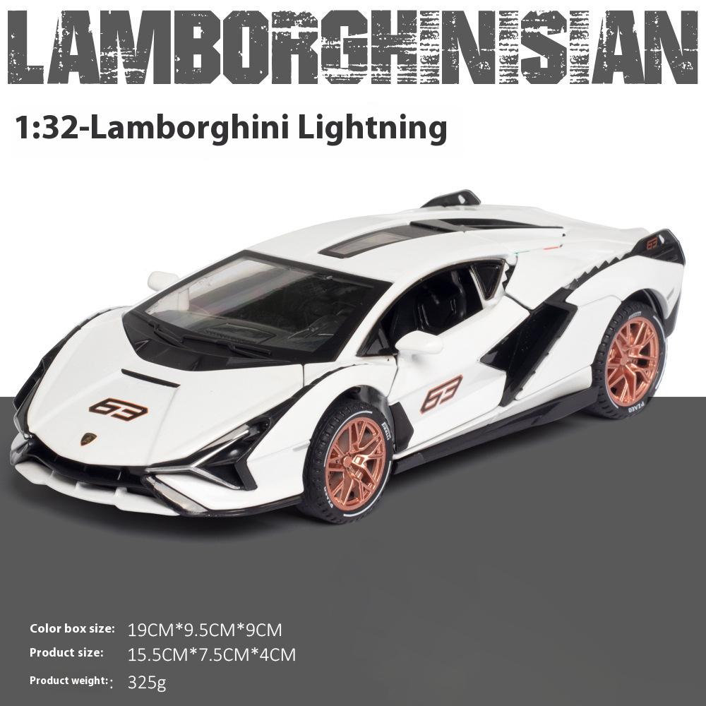 

1:32 Lamborghini SIAN Сплав Спортивный Автомобиль Модель Литье под Давлением Металл Симуляция Миниатюрная Модель Автомобиля Модные Украшения Подарок на День Рождения для Ребенка белый