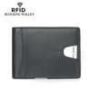Men's RFID Anti-theft Dollar Clip Leather Wallet