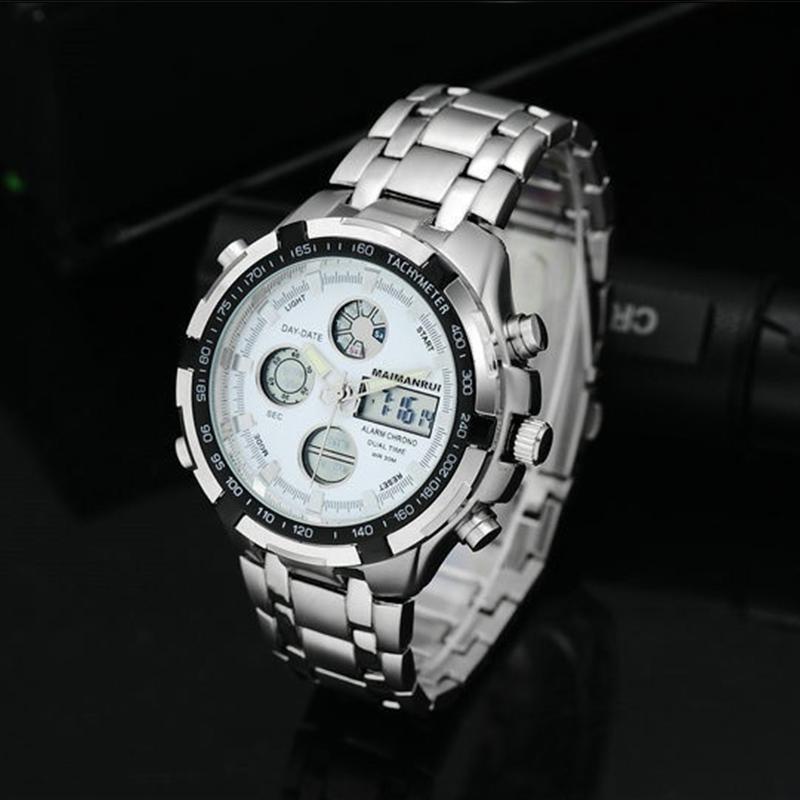 

Мужские светодиодные водонепроницаемые наручные часы