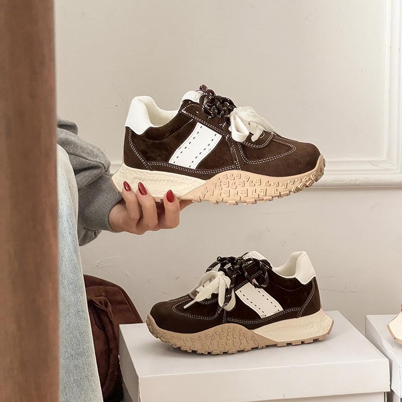 

[Suding Home] 7 см поддержка свода стопы~ внутренняя высота увеличивается платформа попкорн повседневные спортивные тренировочные туфли женские туфли Форреста Гампа 40 коричневый