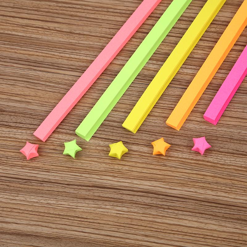 4 Color Mixing Set Star Papers Lucky Star Origami Paper Strips DIY Handmade Orgami Paper Craft Paper