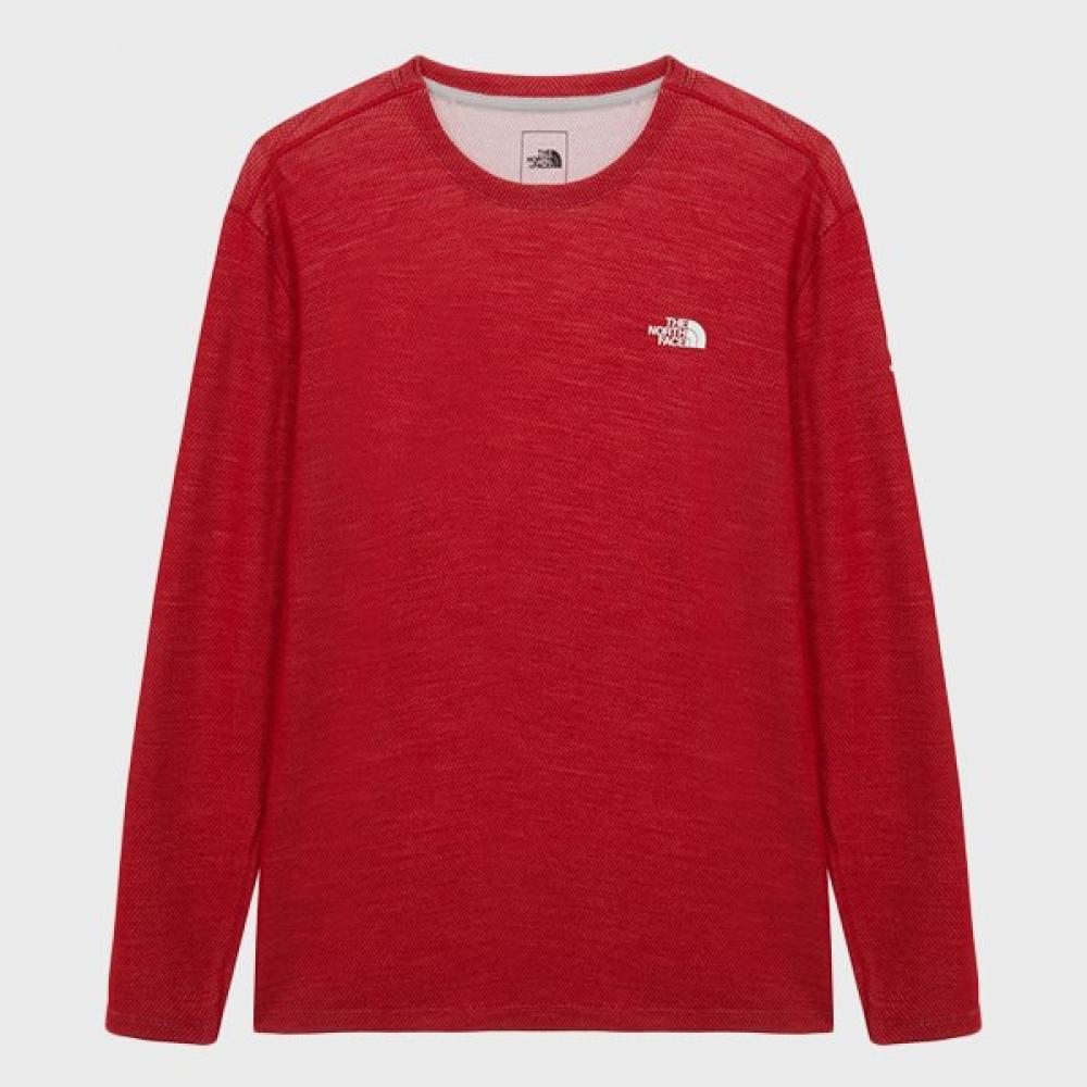 The North Face Long Sleeve Round Tee Red Nt7tr97c 95