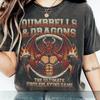 Dumbbells and Dragons T-Shirt | Dungeons & Dragons Gym Parody High Quality Printed Round Neck T-shirt