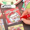 5/10Pcs Cute Cartoon Christmas Message Sticky Note Kawaii Student Stationery Memo Pad Post-It School Supplies Christmas Gifts
