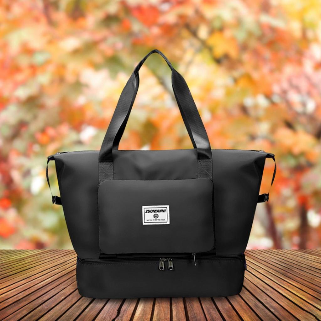 Foldable Travel Duffle Bag Tear Resistant Tote Overnight Holdall Organizer Storage Sports Gym