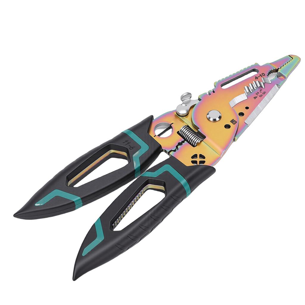 Wire Stripper Tool High Hardness Pointed Mouth Strippers Electrical Pliers Wire Cutters for Cutting Pulling Cable HVAC Car Repair Industrial