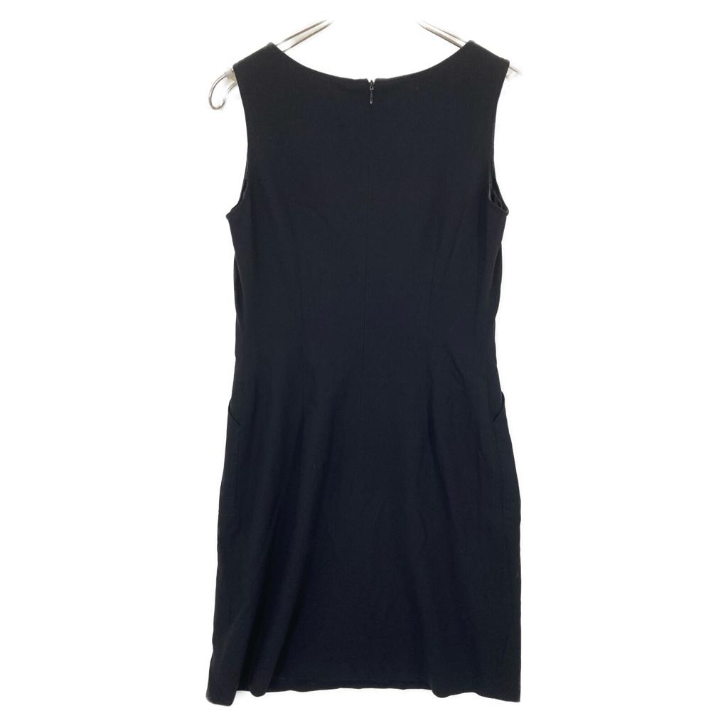 JIL SANDER Navy wool sleeveless one-piece dress 36 NavyUsed