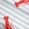 Lobster Shower Curtain Nautical Bathroom Shower Curtain Sets Retro Cartoon Ocean Stripes Marine Life Sea Wild Animals Fabric