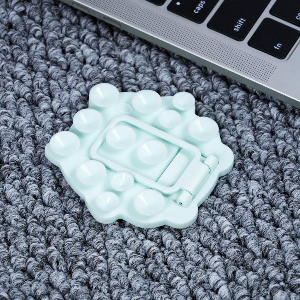 Hexagonal silicone suction cup mobile phone holder, lazy artifact, portable magnetic suction multi-function universal folding desktop holder