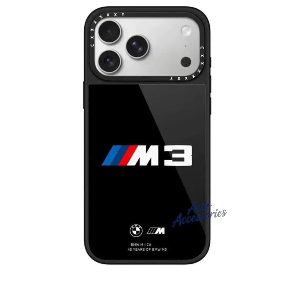 Blue Black Red For Bmw M Power M3 Emblem Car Phone Case For IPhone 17 16 15 14 13 12 11 Pro Max X XR Plus Phone Shell Sticker hkvr74