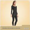 Women's Seamless Thermal Underwear Set: Plus Velvet Thick Top & Bottom; Thin, Cold-Proof for Autumn/Winter