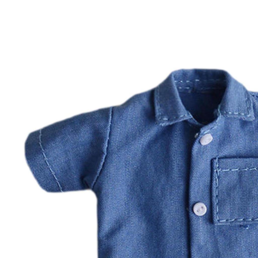 1/12 Miniature Doll T Shirt Accessories Cosplay Fashion Multifunctional Costume Clothes