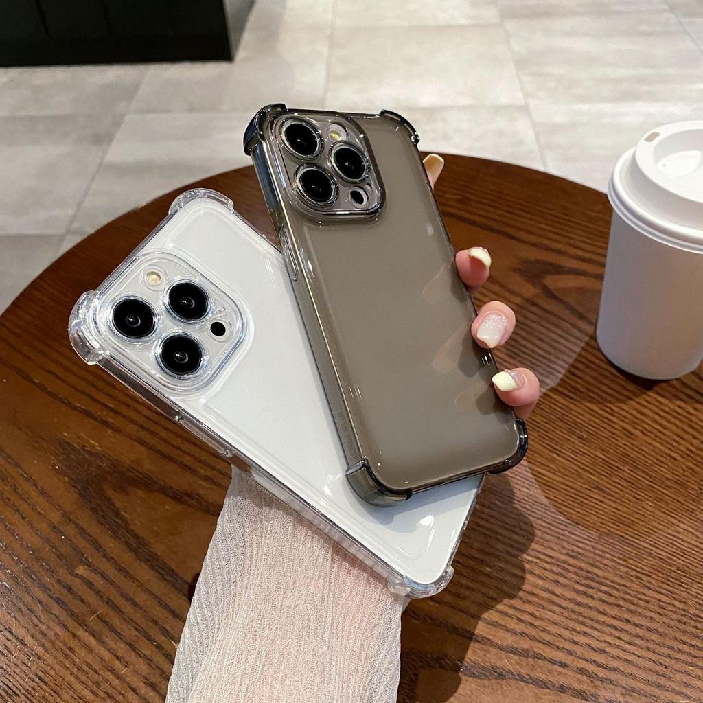Luxury Shockproof Transparent Case For iPhone 17 16 15 14 13 12 11 Pro Max X Xs XR Max 7 8 Plus SE Clear Soft Bumper Cases Cover