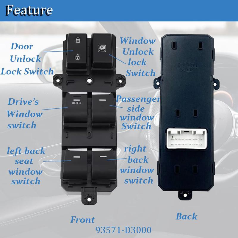 Electric Power Master Window Switch for Hyundai Tucson2015~ Front Left Glass Lifter Control Regulator Button Car Accessories