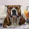 1PC Dog Print Flannel Blanket, High quality Comfortable for All Seasons, Home Decor, Warmth and Comfort, Perfect for Christmas Gifts