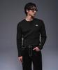 BORN TO WIN B Pendant Henry Neck Muscle Fit Long Sleeve [Black]