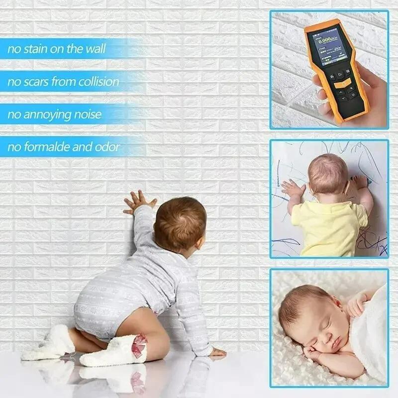 70cmx1/2/3/5/10m 3D Paper Wall Adhesive Living Room PVC Self-adhesive Panels Home Decoration Wallpapers Waterproof Wall Stickers