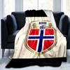 Norwegian Football Crest Blanket Suitable for Sofas, Beds, Offices, And Camping - Perfect Gift for Halloween Christmas