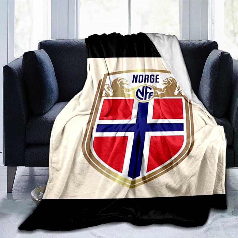 Norwegian Football Crest Blanket Suitable for Sofas, Beds, Offices, And Camping - Perfect Gift for Halloween Christmas