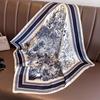 70*70cm New Literary Fashionable Bandana Simulation Silk Temperament Square Scarves Women Spring/Summer Soft Satin Scarf
