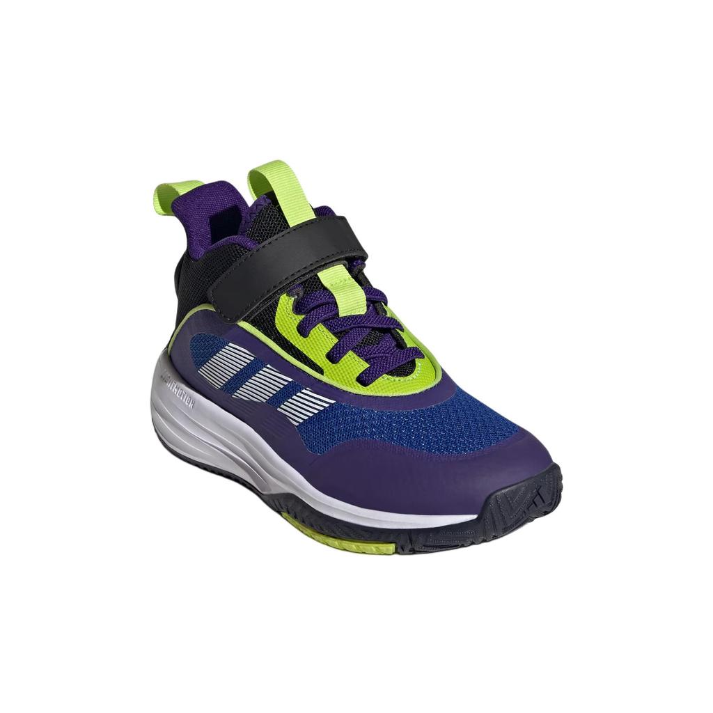 Adidas Ownthegame 3.0 K Trendy Fashion Non-Slip Durable Mid-Top Kids Basketball Shoes Kids Basketball Shoes Blue JQ3498