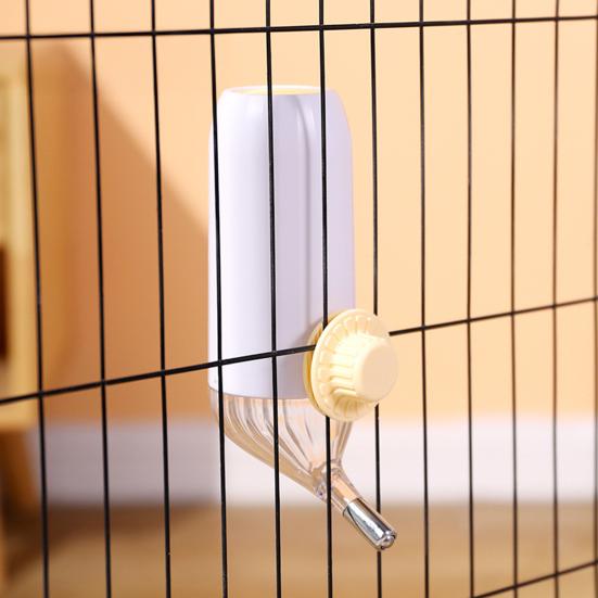 No-drip Pet Water Dispenser 500ml 700ml Dog Water Bottle Leak-Proof Cage Hanging Water Feeder for Small Medium Pets Cats Dogs